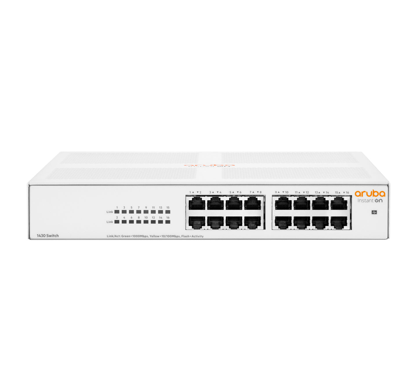 Hewlett Packard Enterprise Aruba Instant On 1430 16G Unmanaged L2 Gigabit Ethernet (10/100/1000) 1U White