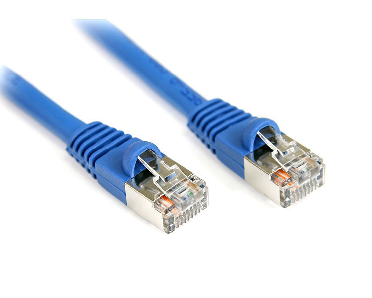 100FT CAT 5E BLUE RJ45 SNAGLESS SHIELDED NETWORK PATCH CABLE - 100 FT CATEGORY
