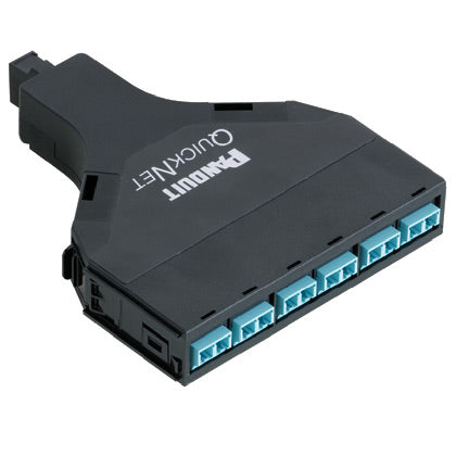 Panduit FQ6N-12-10AS fiber optic adapter LC/MPO 1 pc(s) Aqua color, Black