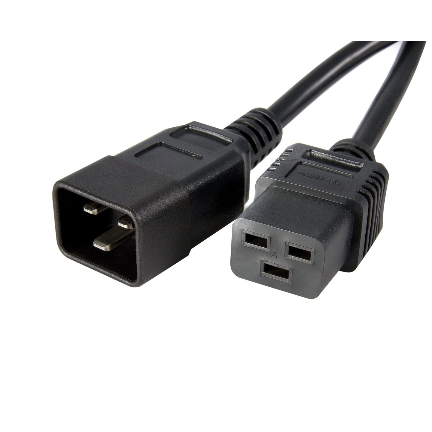 PXTC19C203 - StarTech.com 3FT (0.9M) HEAVY DUTY EXTENSION CORD W/ IEC 60320 C19 TO C20 CONNECTORS; 250V 13