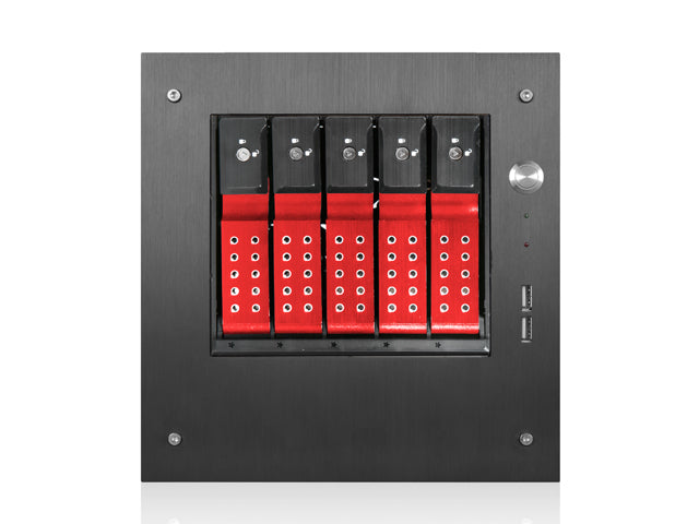 S-35-DE5RD - iStarUSA 5X3.5" TRAYLESS MINI-ITX TWR RD