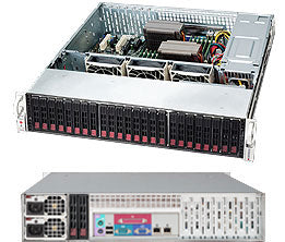 Supermicro CSE-216BE2C-R920LPB server barebone Rack (2U) Black, Silver