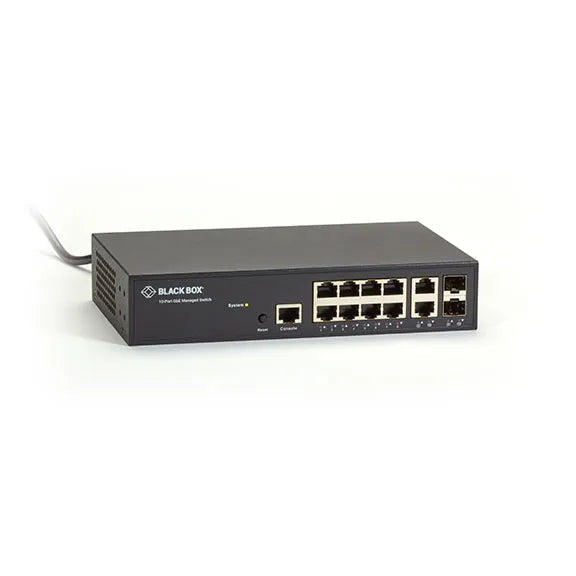 LGB1110A - Black Box GIGABIT ETHERNET (1000-MBPS) MANAGED SWITCH - (8) 10/100/1000-MBPS COPPER RJ45,