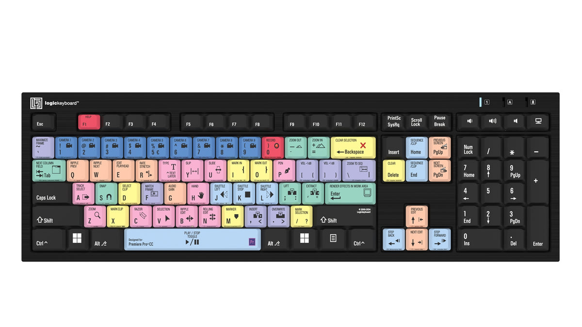 LKB-PPROCC-BJPU-FR - LogicKeyboard Premiere Pro CC French Backlit Shortcut Keyboard