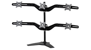 AMR6S - Amer Networks HEX MONITOR STAND SUPPORT 75MM OR 100MM VESA