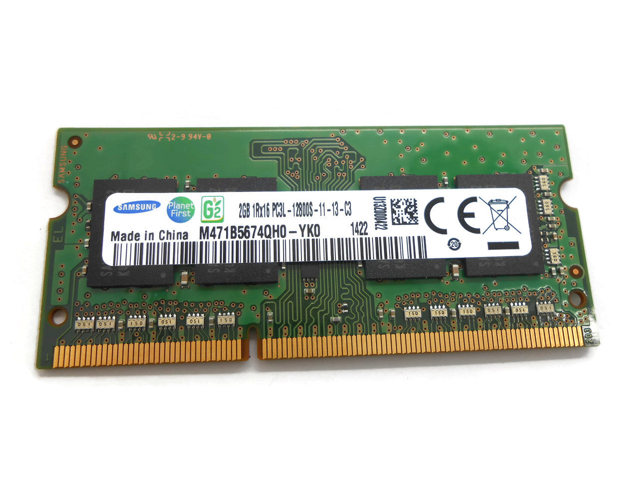 Samsung 2GB DDR3 memory module 1 x 2 GB 1600 MHz
