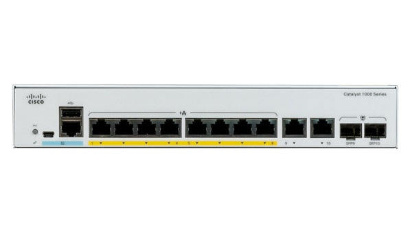 Cisco Catalyst C1000-8P-2G-L network switch Managed L2 Gigabit Ethernet (10/100/1000) Power over Ethernet (PoE) Gray