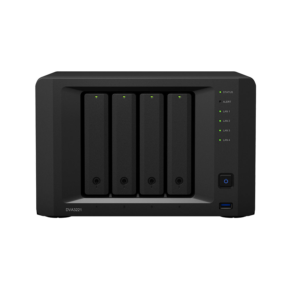 SYNOLOGY 4 BAY DVA DEEP LEARNING VIDEO ANALYTICS DVA3221 (DISKLESS)