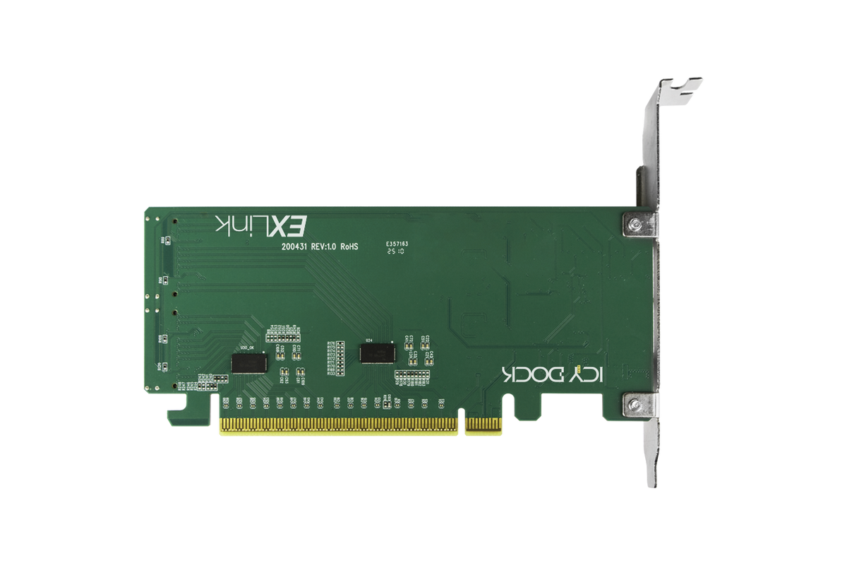 MB308A - Icy Dock PCIe 4.0 x16 NVMe Adapter Card