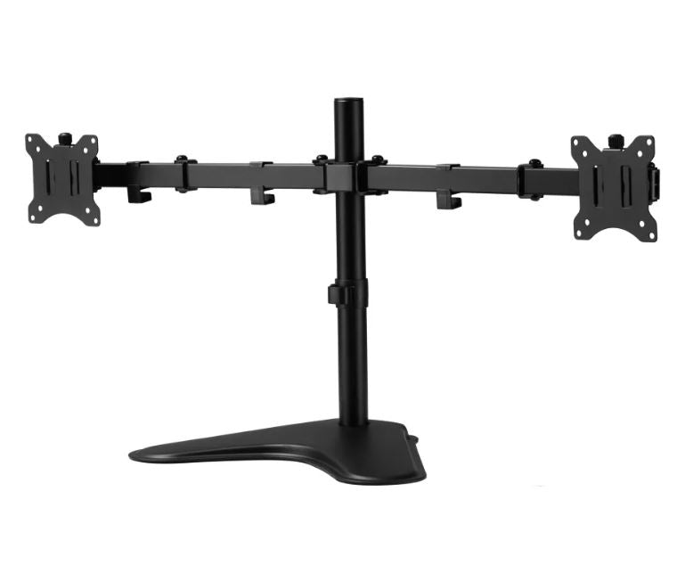 2EZSTAND - Amer Networks ARTICULATING DUAL MONITOR STAND 90 TILT 180 SWIVEL 360 ROTATION HEIGHT ADJUSTMENt