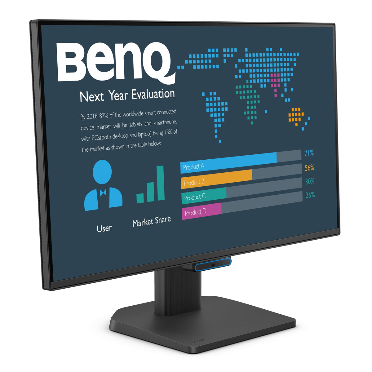 9H.LMMLB.QBE - BenQ 23.8" Full HD IPS 100Hz USB-C Ergonomic Business Monitor