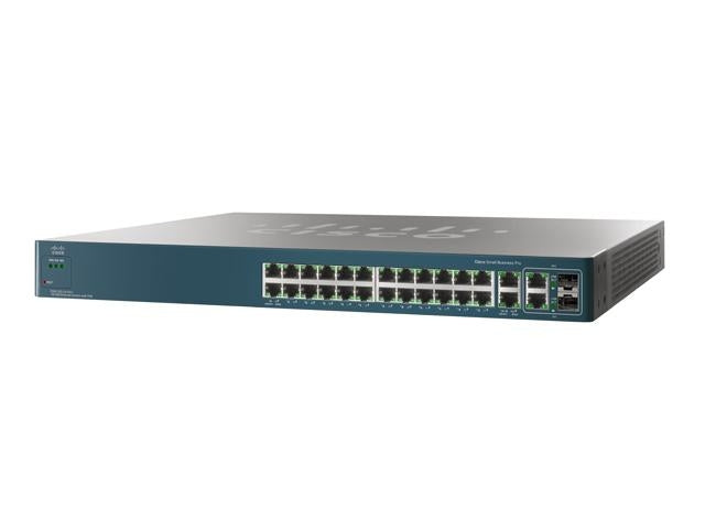 Cisco ESW-520-24P-K9, Refurbished Managed L2 Power over Ethernet (PoE) 1U