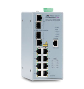 Allied Telesis AT-IFS802SP / POE (W) -80 Managed Gigabit Ethernet (10/100/1000) Grey Power over Ethernet (PoE)