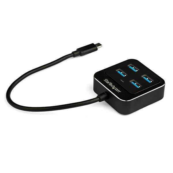 StarTech.com HB31C4AB interface hub USB 3.2 Gen 2 (3.1 Gen 2) Type-C 10000 Mbit/s Black