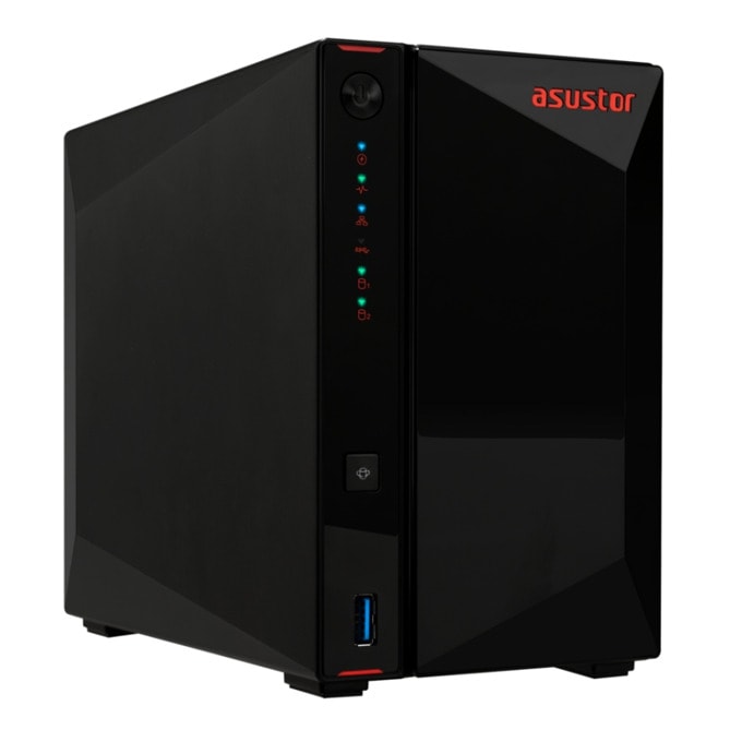 90-AS5402T00-MD30 - Asustor Nimbustor 2 Gen2 AS5402T 2-Bay Celeron N5105 4GB Dual 2.5GbE 4x M.2 NAS