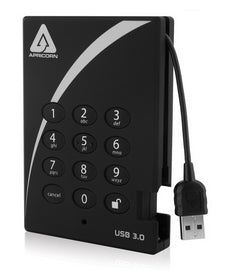 A25-3PL256-1000F - Apricorn AEGIS PADLOCK FORTRESS 1TB 5400RPM USB 3.0 8MB CACHE (AES-256 FIPS 140-2) EXTERNAL HARD DRIVE