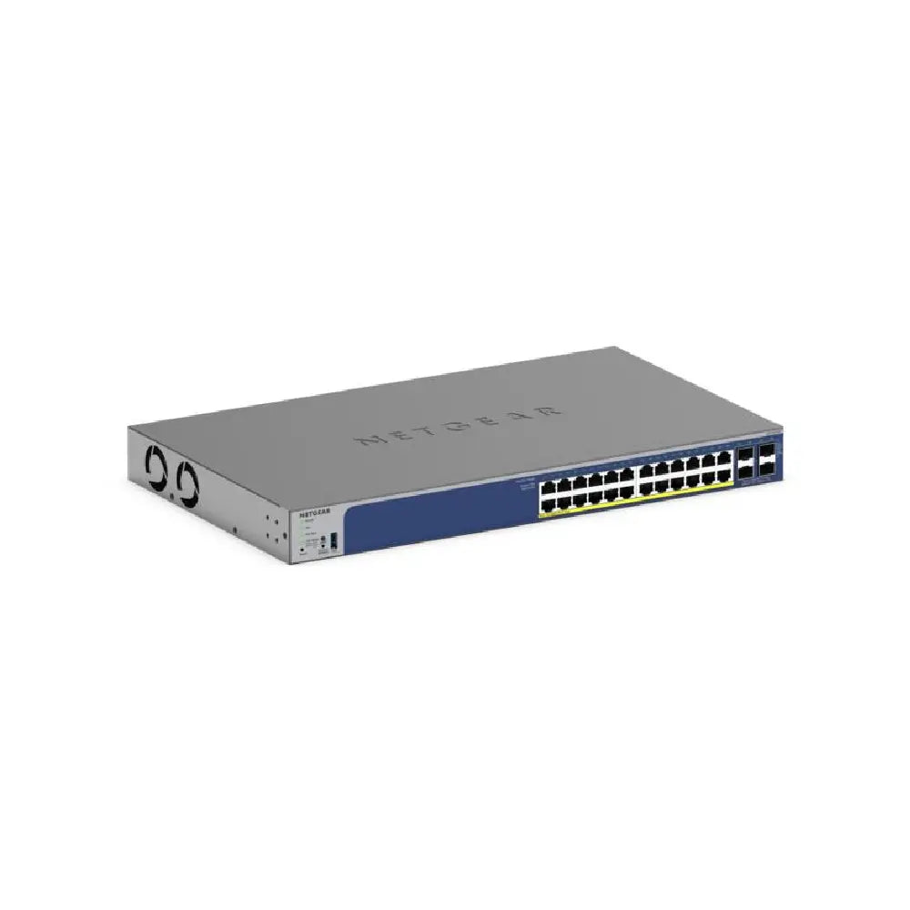 GS728TXP - Netgear 24-Port Gigabit PoE+ 2-Port 10GBASE-T 2-Port 10G SFP+ Smart Managed Switch