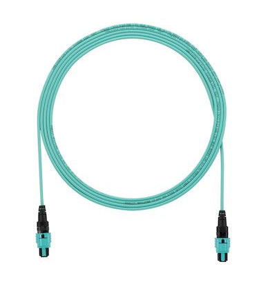 Panduit FZTRP7N7NYNF041 fiber optic cable 492.1" (12.5 m) PanMPO OFNP OM4 Aqua color