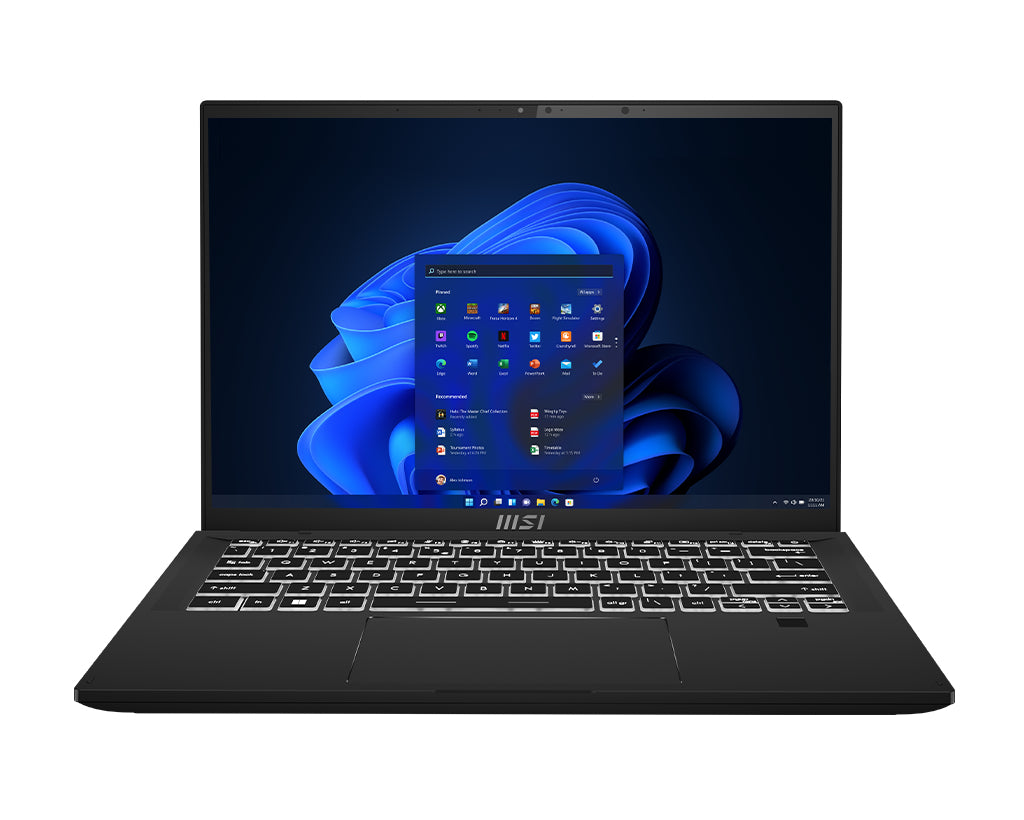 MSI Summit E14 Evo A12M-026 i5-1240P Notebook 14" Full HD+ Intel® Core™ i5 16 GB LPDDR5-SDRAM 512 GB SSD Wi-Fi 6E (802.11ax) Windows 11 Pro Black