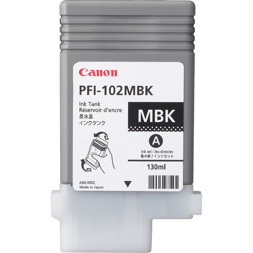 0894B001AA - Canon CANON PFI-102MBK MATTE BLACK INK 130ML