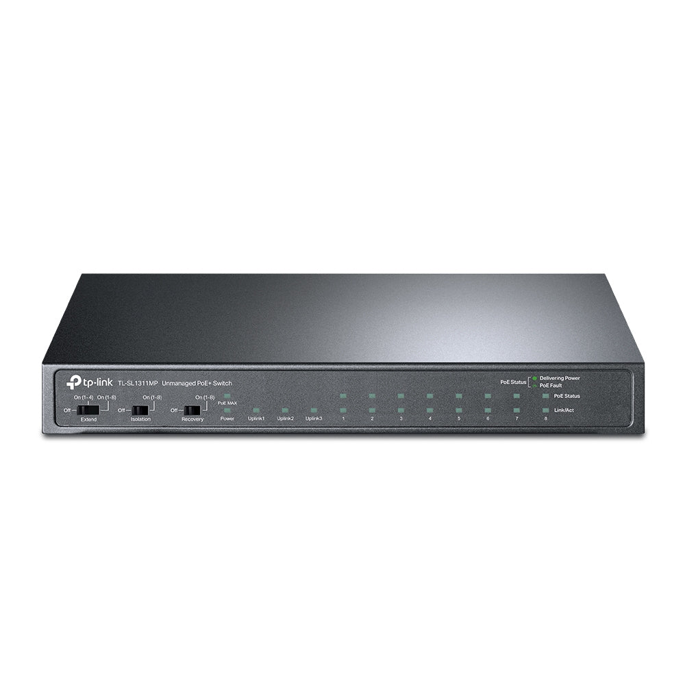 TP-Link TL-SL1311MP network switch Unmanaged Fast Ethernet (10/100) Power over Ethernet (PoE) Black