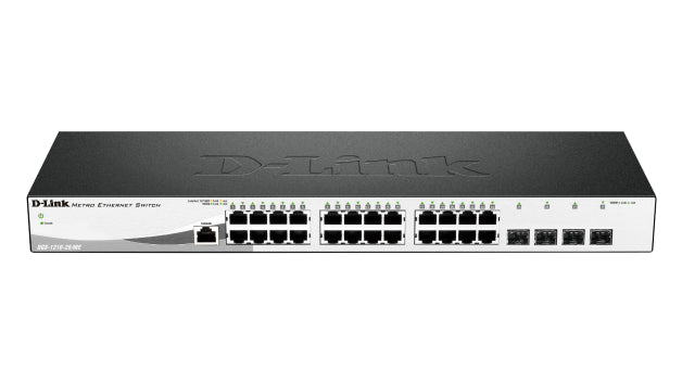 D-Link DGS-1210-28/ME network switch Managed L2 Gigabit Ethernet (10/100/1000) 1U Black