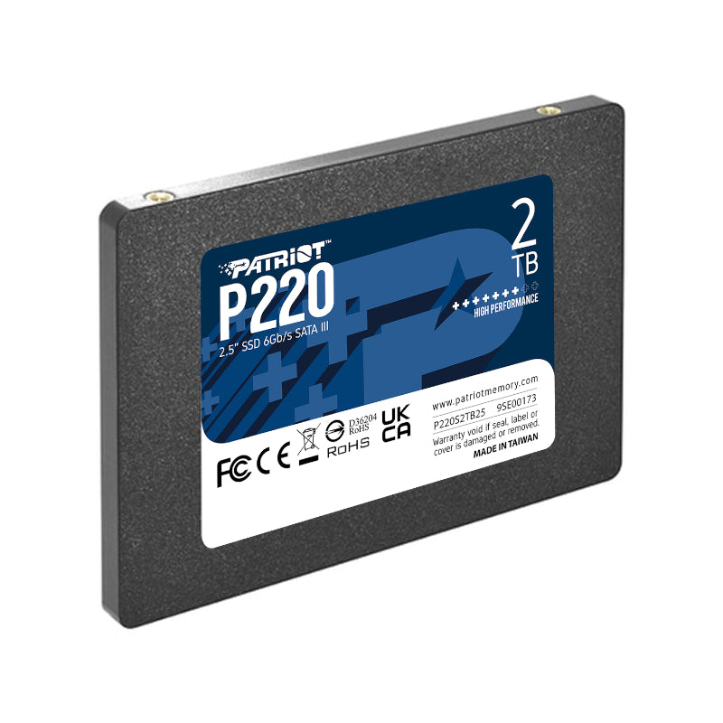 P220S2TB25 - Patriot P220 2TB 2.5" SATA SSD
