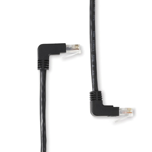 EVNSL276-0010-90DU - Black Box CAT6 250-MHZ MOLDED ANGLED STRANDED ETHERNET PATCH CABLE - UNSHIELDED (UTP), CM