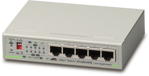 Allied Telesis GS910/5E Unmanaged 10G Ethernet (100/1000/10000) Gray