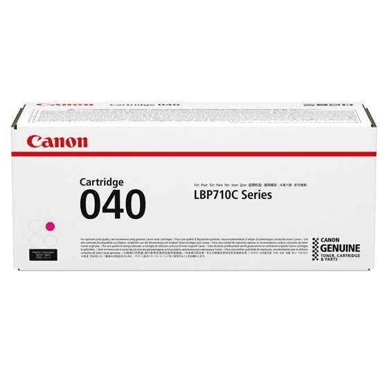 0456C001 - Canon CRG040 M. FULL YIELD CARTRIDGE; 5,400 SHEETS ISO/IEC