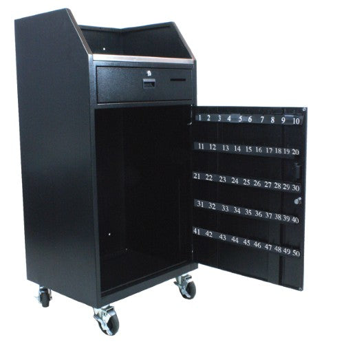 VS1050 - AmpliVox PORTABLE VALET PODIUM - 50 KEY CAPACITY
