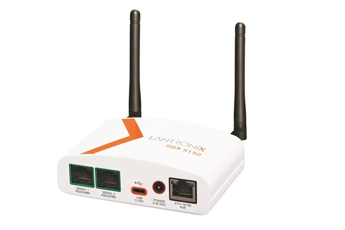 SGX5150102US - Lantronix SGX 5150 IOT DEVICE GATEWAY WIRELESS 802.11A/B/G/N/AC 1XRS232 (RJ45) USB