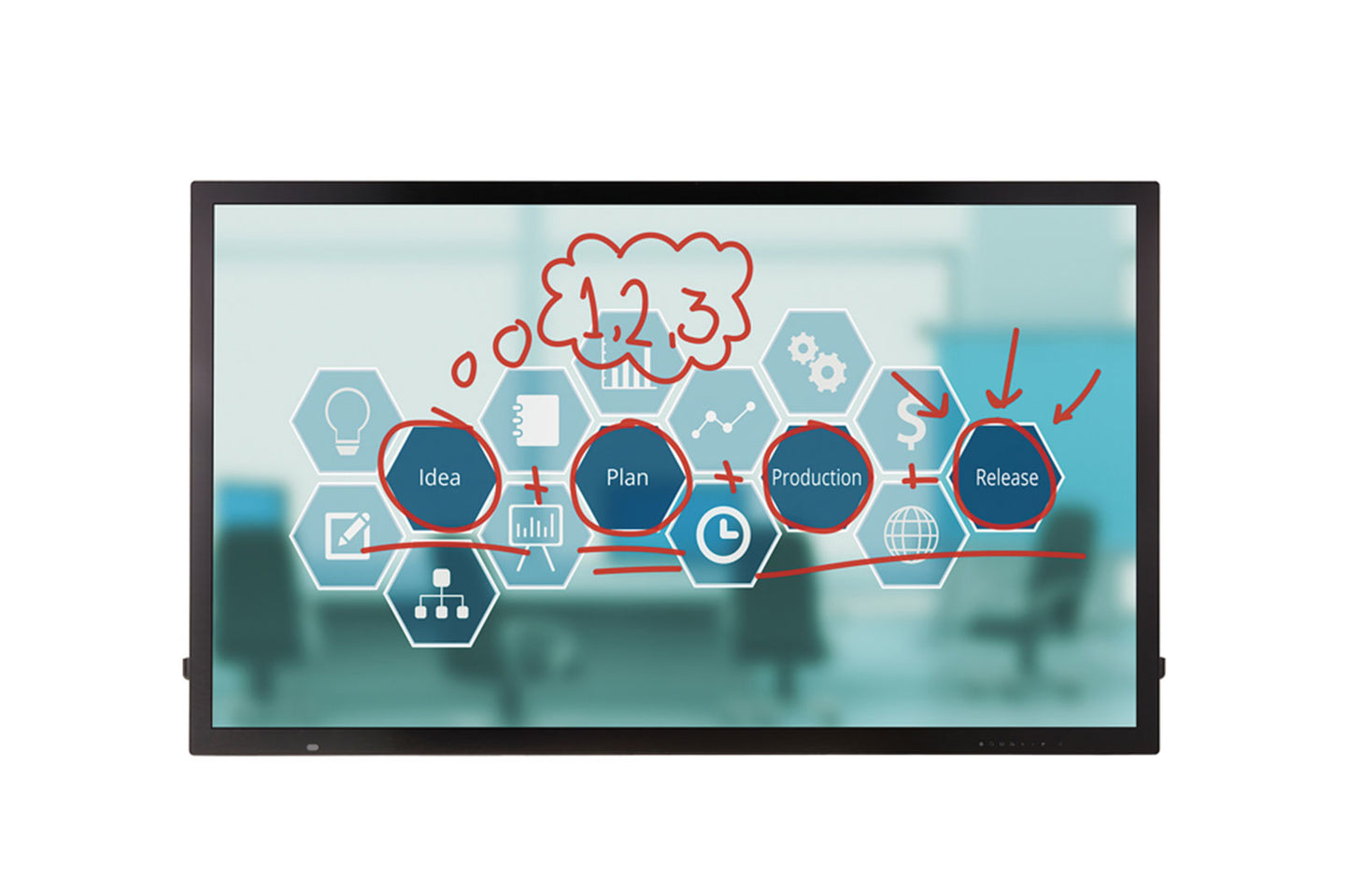 LG 55TC3CG-H signage display Digital signage flat panel 55" IPS 350 cd/m² 4K Ultra HD Black Touchscreen Web OS 24/7