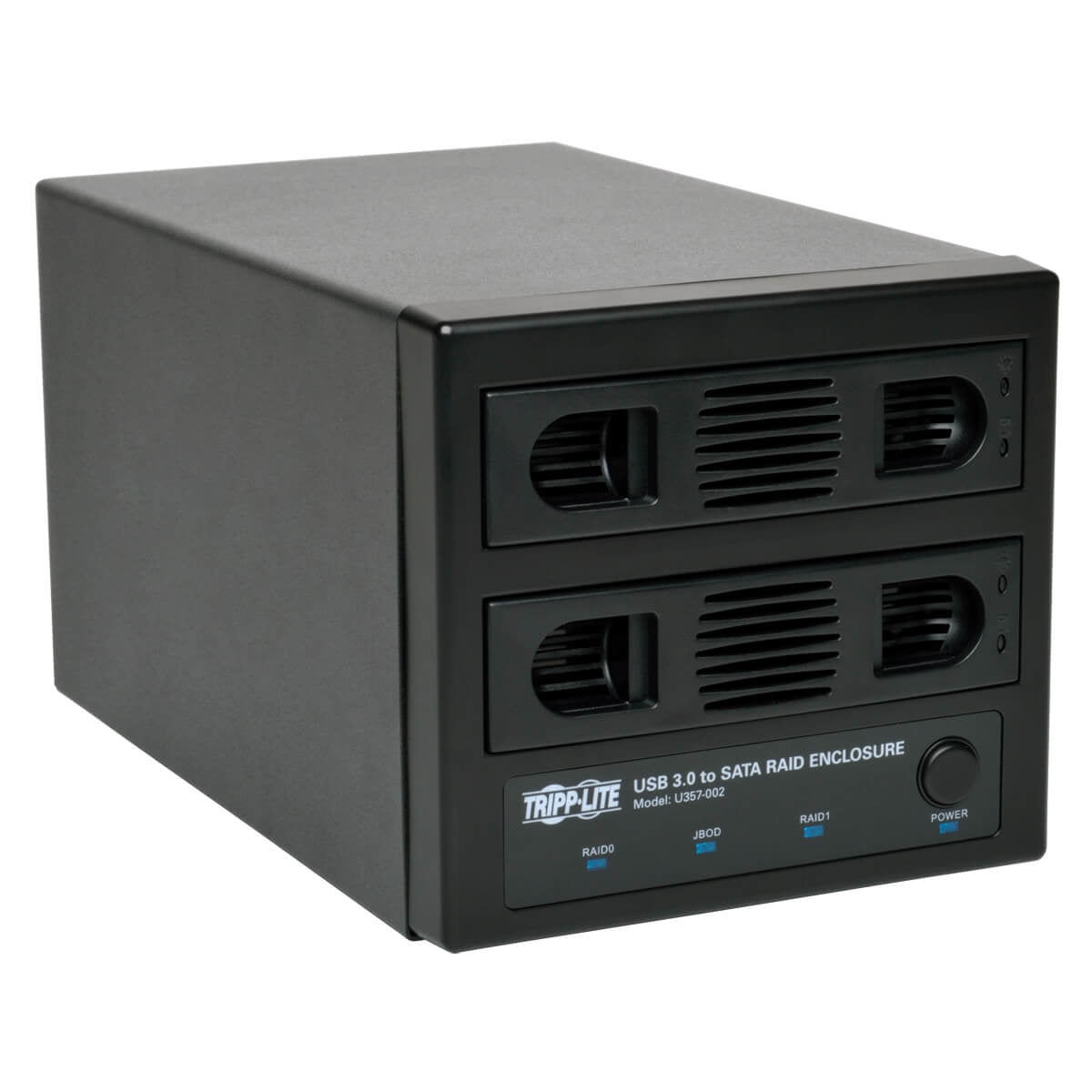 USB 3.0 SUPERSPEED 2 BAY HOT SWAP SATA HARD DRIVE RAID ENCLOSURE W FAN FOR 3.5I