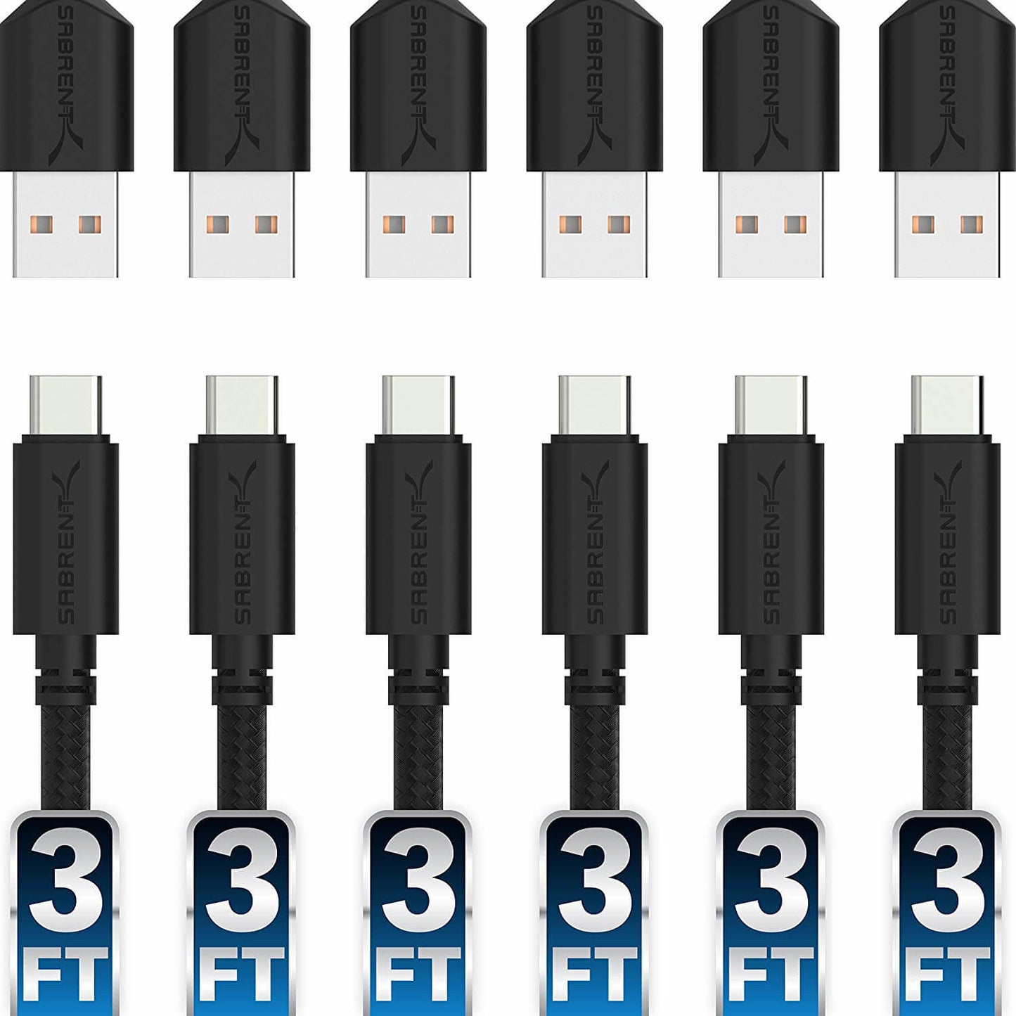 CB-C6X3-PK50 - Sabrent 50PK USB 2.0 TO USB-C SYNC &