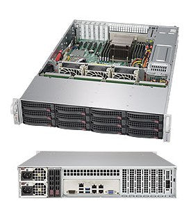 Supermicro SuperServer 5028R-E1CR12L Intel® C612 LGA 2011 (Socket R) Rack (2U) Black