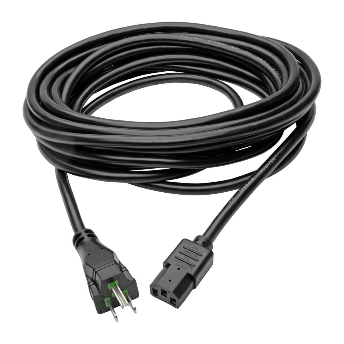 P006-025-HG15 - Tripp Lite 25FT COMPUTER POWER CORD HOSPITAL MEDICAL CABLE 5-15P TO C13 15A 14AWG