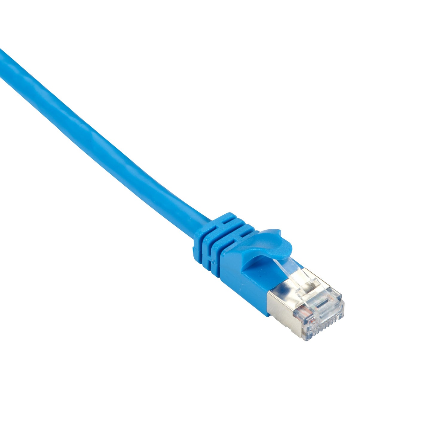 CAT6APCS-020-BL - Black Box CAT6A 500-MHZ SLIMLINE MOLDED SNAGLESS STRANDED ETHERNET PATCH CABLE - SHIELDED