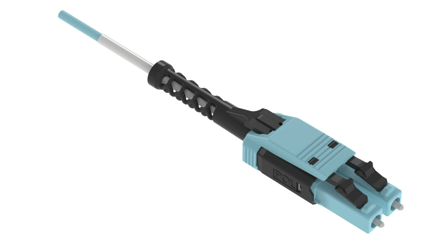 Panduit Opti-Core fiber optic cable 216.5" (5.5 m) LC/UPC OFNP OM4 Aqua color