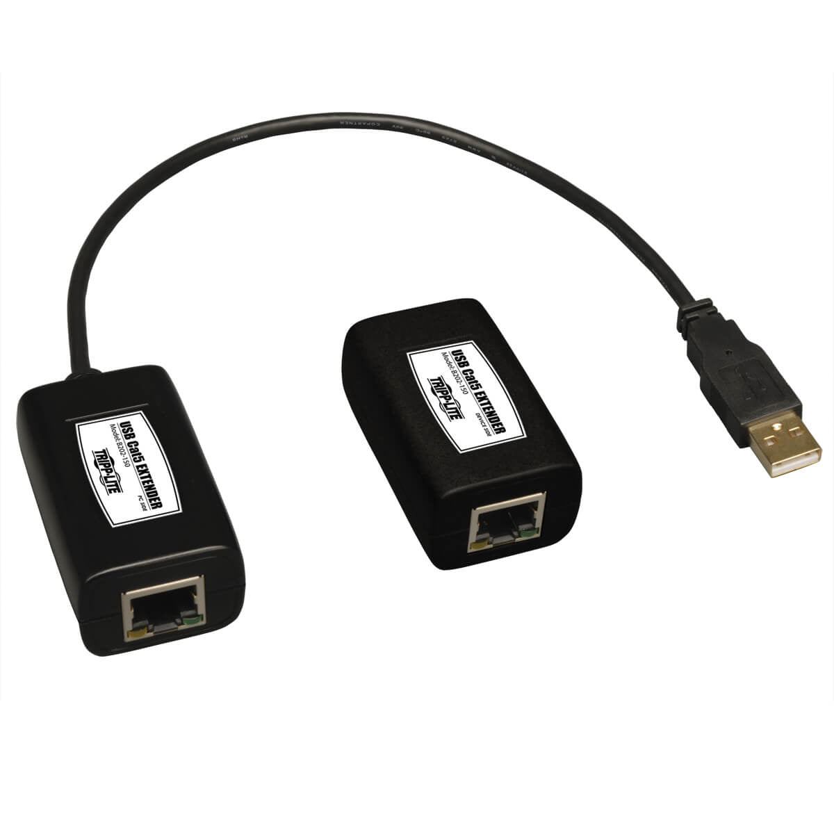 B202-150 - Tripp Lite 1-PORT USB OVER CAT5 CAT6 EXTENDER TRANSMITTER & RECEIVER TAA
