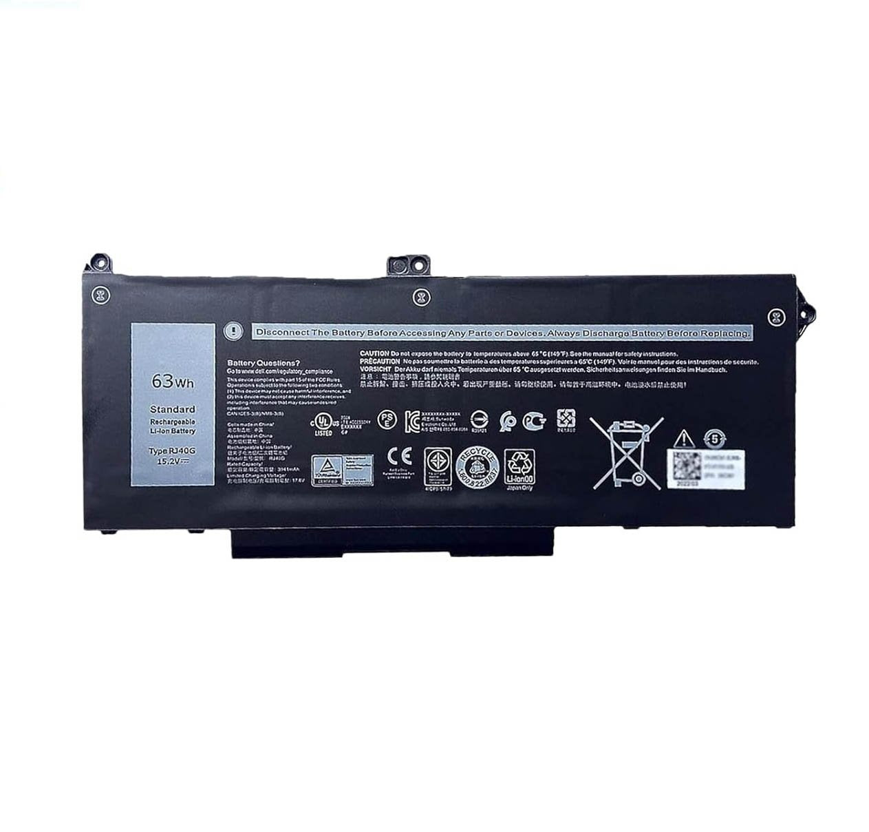 RJ40G-TM - Total Micro This High Quality 4-cell 63whr 15.2v Battery