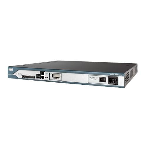 Cisco 2811, Refurbished wired router Blue, Stainless steel
