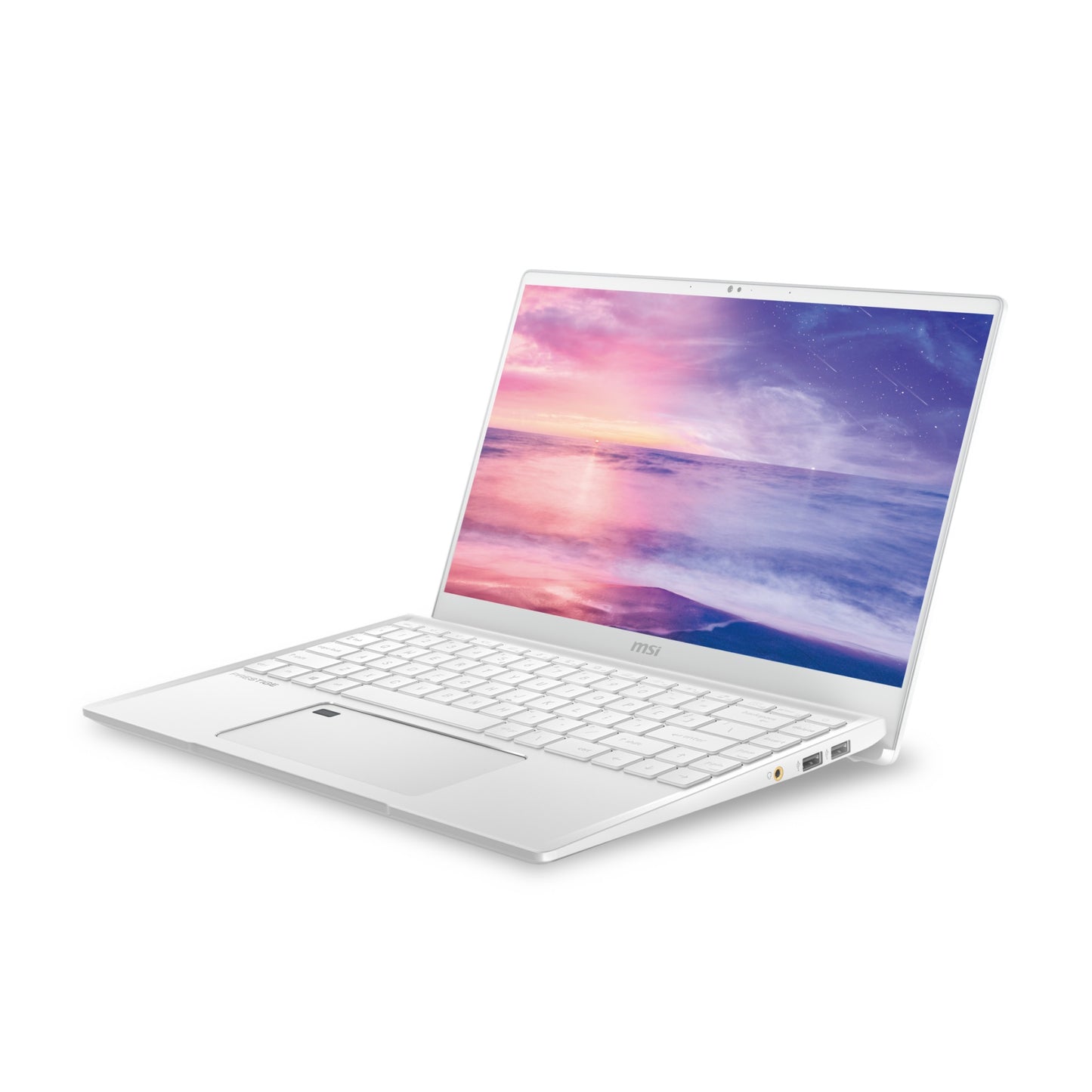 MSI Prestige 14 A10SC-230 Notebook 14" 4K Ultra HD 10th gen Intel® Core™ i7 16 GB LPDDR3-SDRAM 512 GB SSD NVIDIA® GeForce® GTX 1650 Max-Q Wi-Fi 6 (802.11ax) Windows 10 Pro White