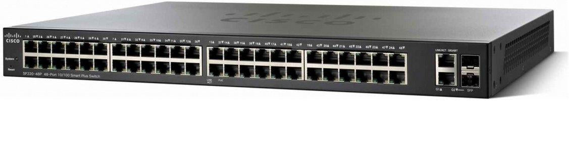 SF220-48P-K9-NA - Cisco 48PORT 10/100 POE SMART PLUS SW