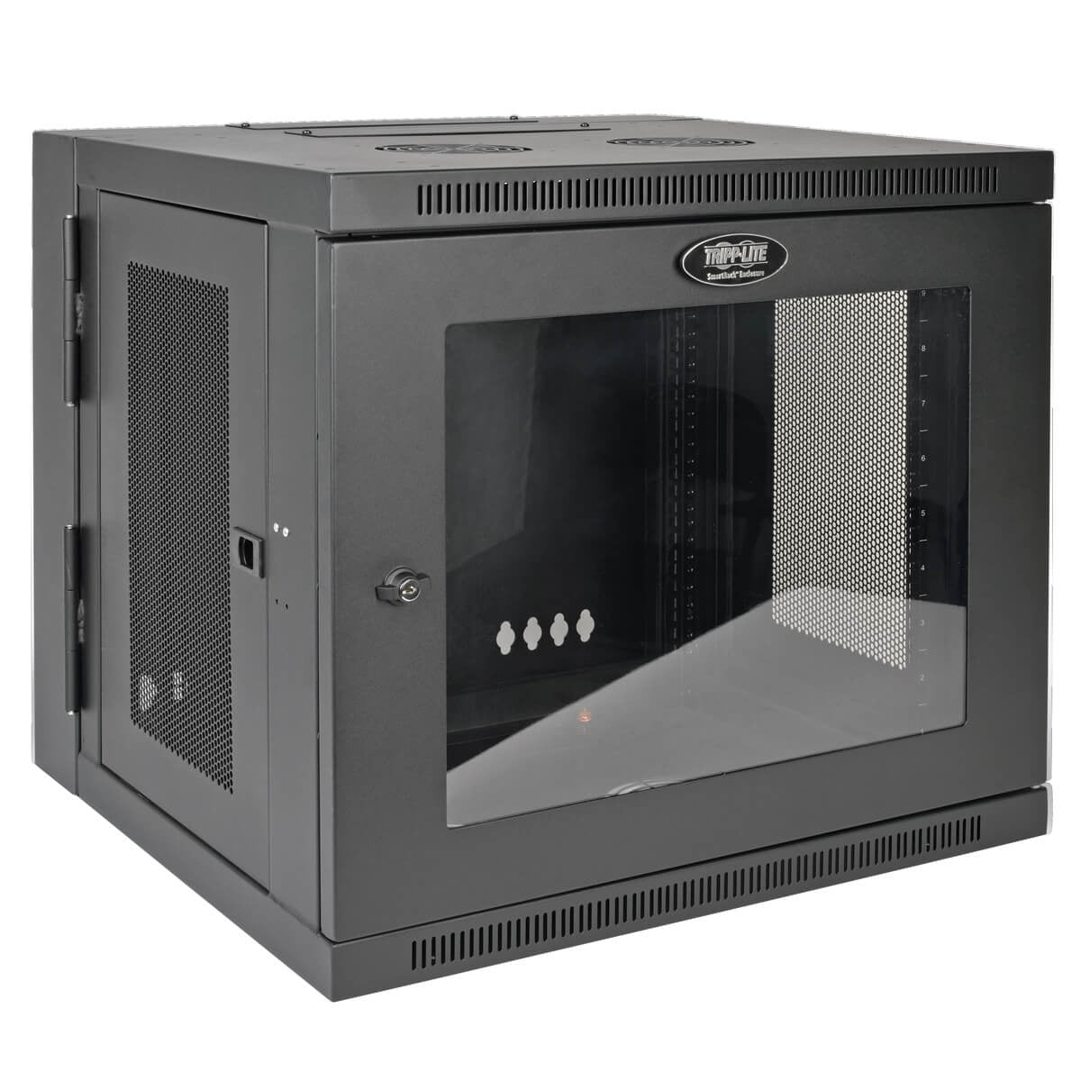 10U WALL MOUNT RACK ENCLOSURE SERVER CABINET W/SWINGING DOOR ACRYLIC WINDOW