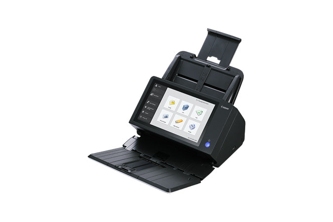 1255C002 - Canon IMAGEFORMULA SCANFRONT 400 NETWORKED 600 DPI 45 PPM USB DUPLEX SCANNING TOUCH LCD DOCUMENT SCANNER