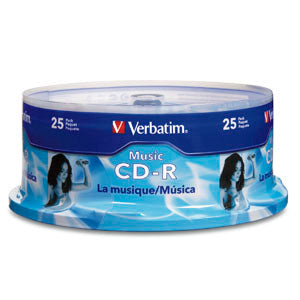 96155 - Verbatim CD-R - 700 MB - 52X - 80 MINUTES - STORAGE MEDIA
