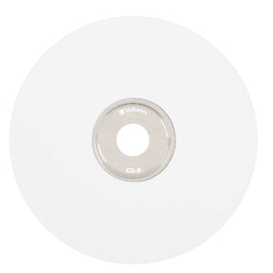 95253 - Verbatim DISK CD-R 80 MIN WHITE THERMAL PRINTABLE100 PK SPINDLE 700MB 52X