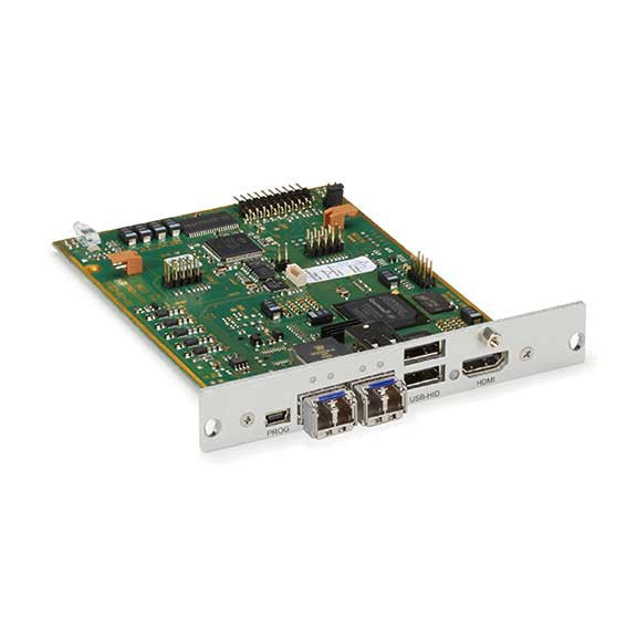 MODULAR KVM EXTENDER RECEIVER INTERFACE CARD - HDMI, USB-HID, 2X SINGLE-MODE FIB