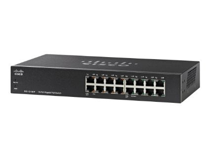 Cisco Small Business 110 Unmanaged L2 Gigabit Ethernet (10/100/1000) Power over Ethernet (PoE) Black